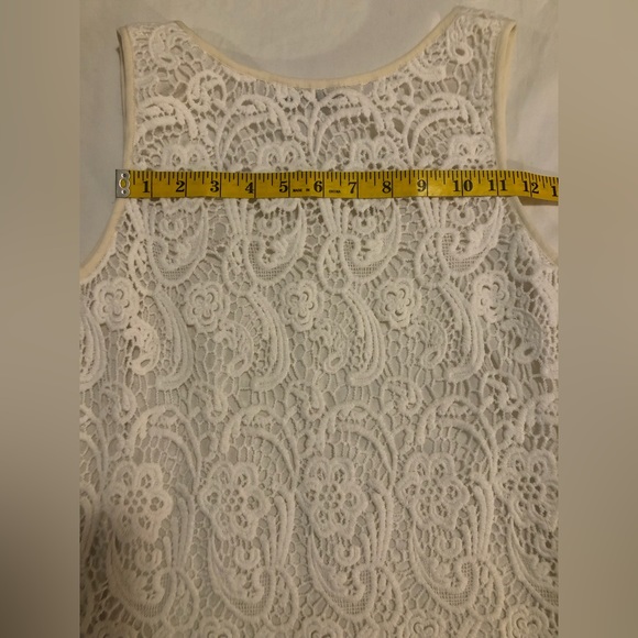 CAbi, Bobbin lace top-off white with off white lining #284, S - Picture 11 of 11